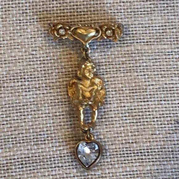 Vintage Kirks Folly Angel Pin - Picture 1 of 4